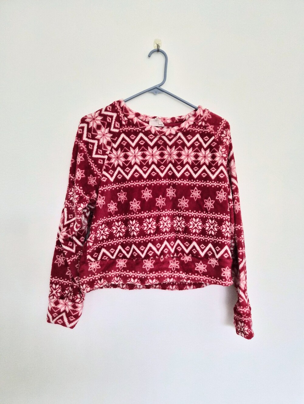 Cozie by Pink Rose Fleece Cropped Sweater